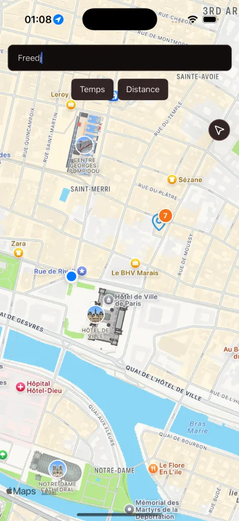 Search and category filtering interface